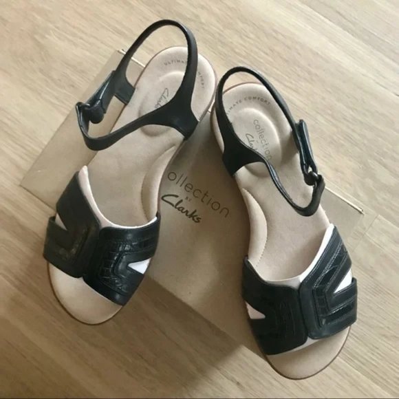 Clark's Ada Mist Ankle Strap Sandals Size 6.5 NIB + NWT - Picture 4 of 13